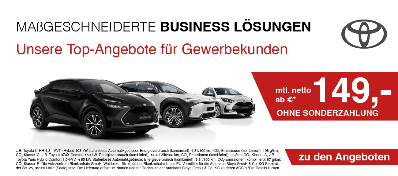 Toyota Gewerbeangebote