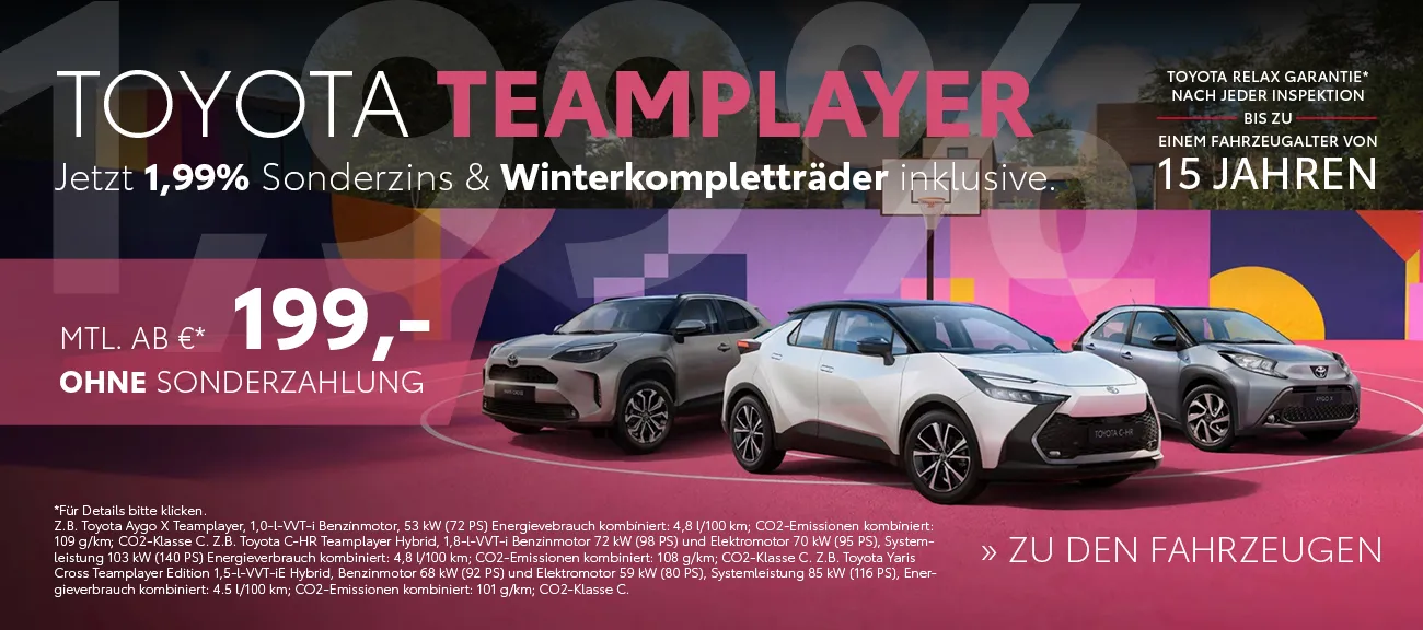 Toyota Teamplayer 1,99% Finanz