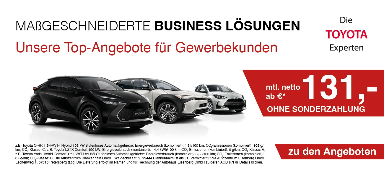 Toyota Gewerbeangebote