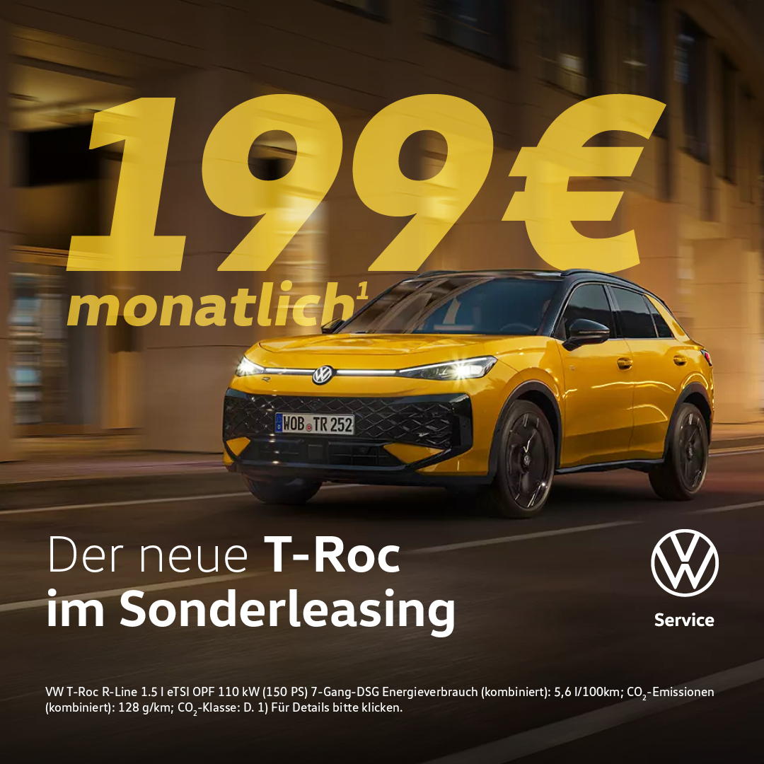 VW T-Roc im Sonderleasing