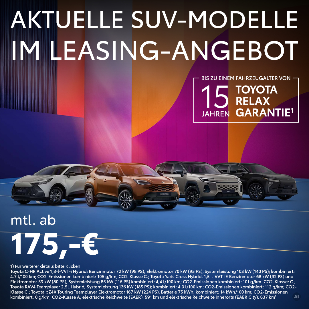Toyota SUV-Modelle Leasing