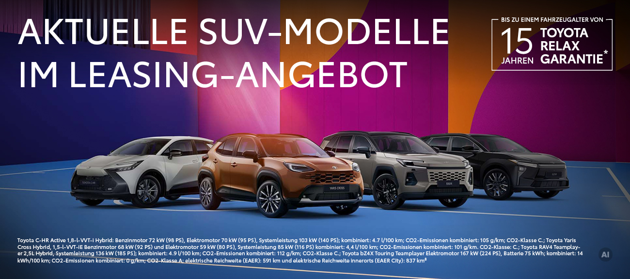 Toyota SUV-Modelle Leasing